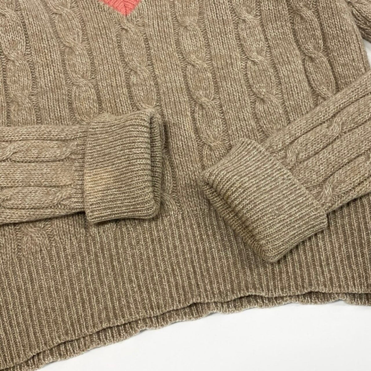 CHANEL シャネル ヴィンテージ 1996 ココマーク ベージュ カシミヤ PO8766W02335 スクールニット セーター レディース AB
