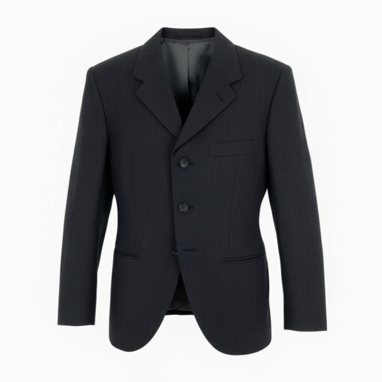 COMME des GARCONS HOMME PLUS コムデギャルソンオムプリュス 2004 ピンストライプ グレー ウール / シルク / ポリエステル PN-J028 テーラードジャケット メンズ A