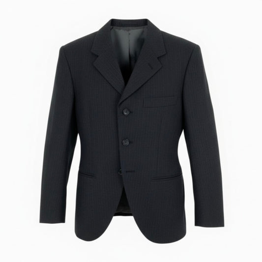 COMME des GARCONS HOMME PLUS コムデギャルソンオムプリュス 2004 ピンストライプ グレー ウール / シルク / ポリエステル PN-J028 テーラードジャケット メンズ A
