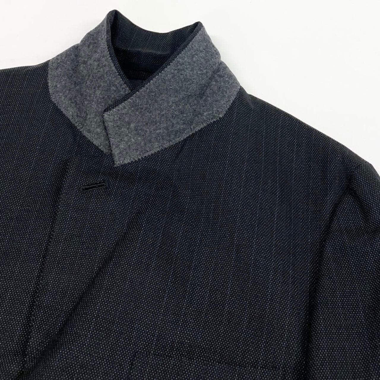 COMME des GARCONS HOMME PLUS コムデギャルソンオムプリュス 2004 ピンストライプ グレー ウール / シルク / ポリエステル PN-J028 テーラードジャケット メンズ A
