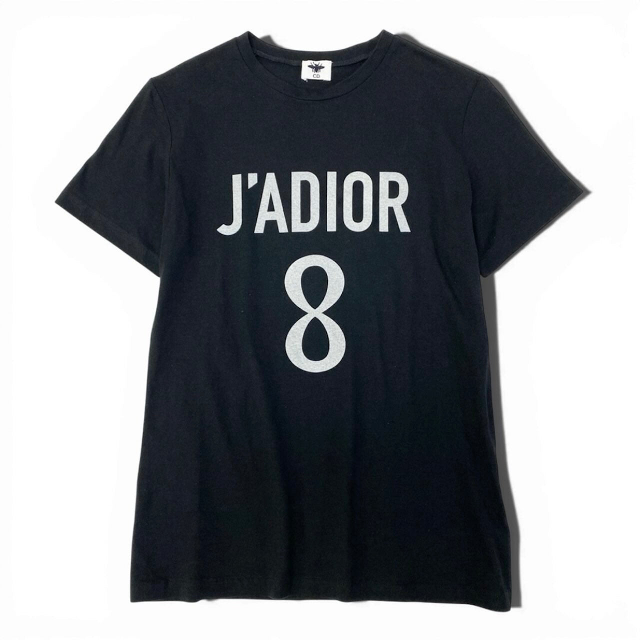 Christian Dior クリスチャンディオール JADIOR 8 ブラック コットン / リネン 半袖Ｔシャツ レディース B