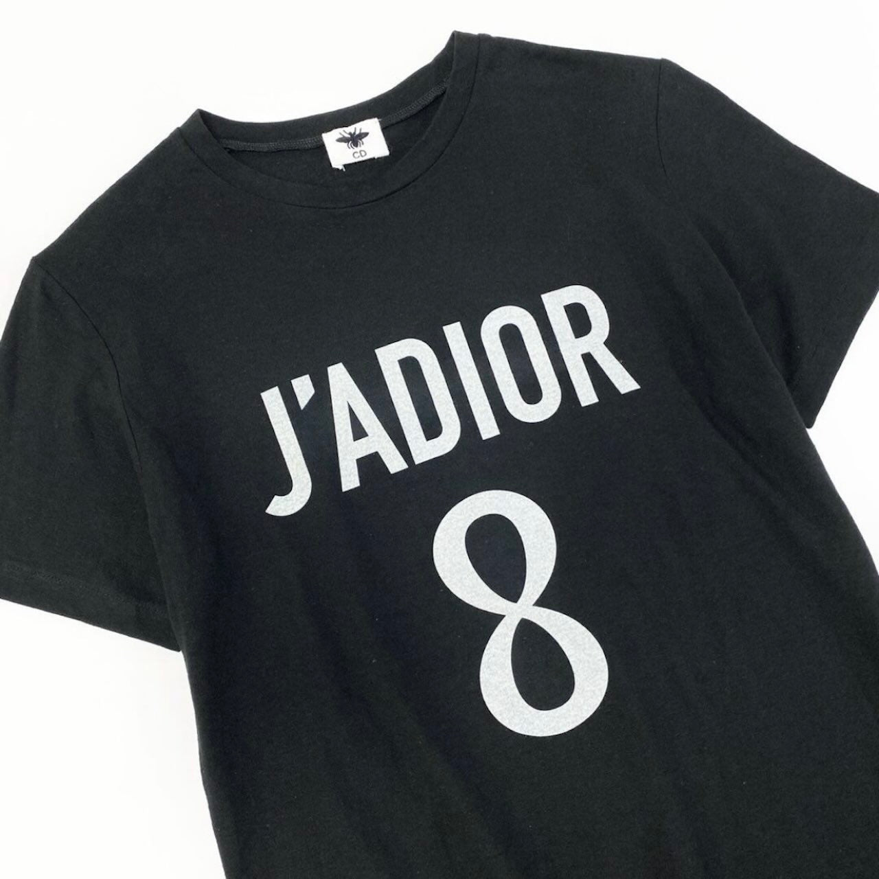 Christian Dior クリスチャンディオール JADIOR 8 ブラック コットン / リネン 半袖Ｔシャツ レディース B