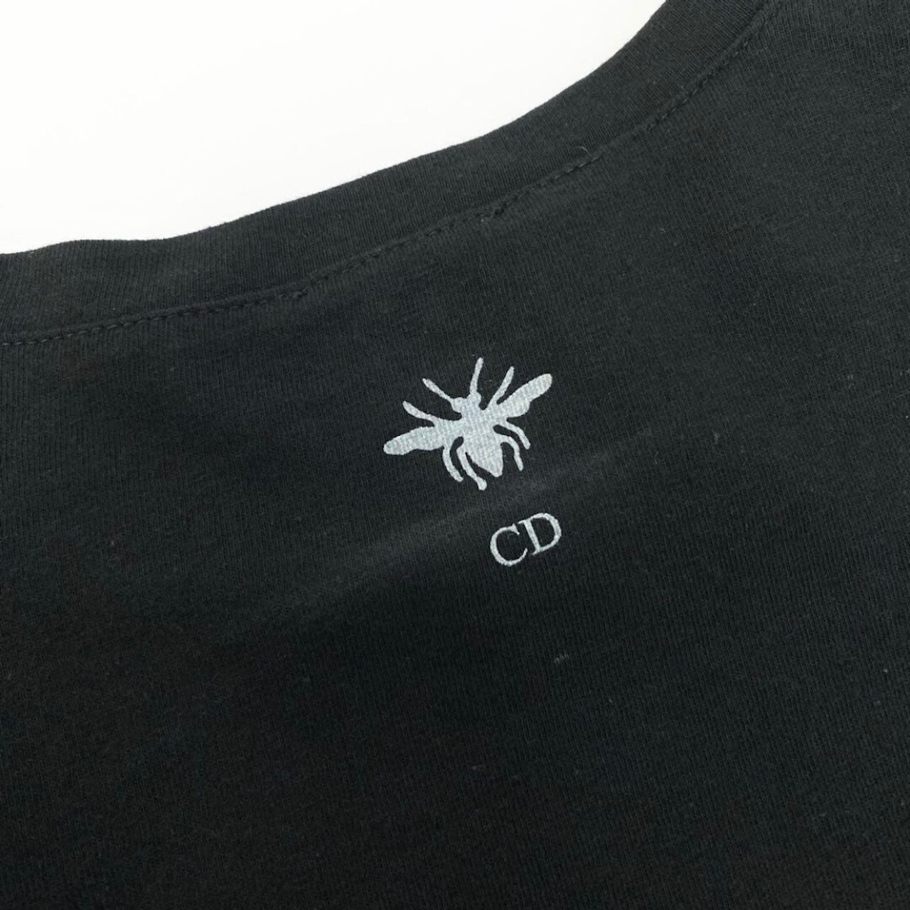 Christian Dior クリスチャンディオール JADIOR 8 ブラック コットン / リネン 半袖Ｔシャツ レディース B