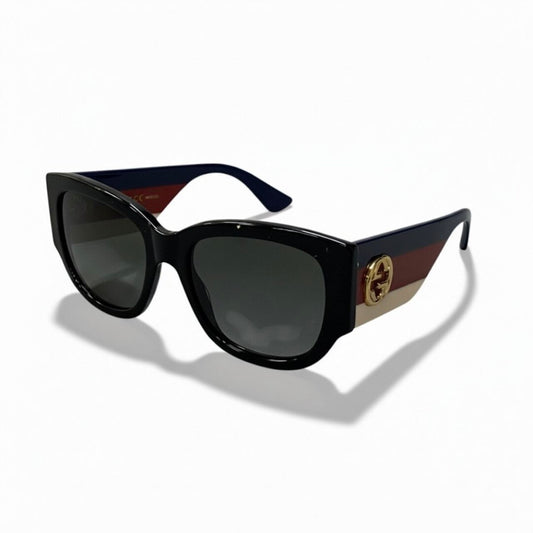 GUCCI グッチ ブラック プラスチック GG0276S サングラス スクエア レディース AB