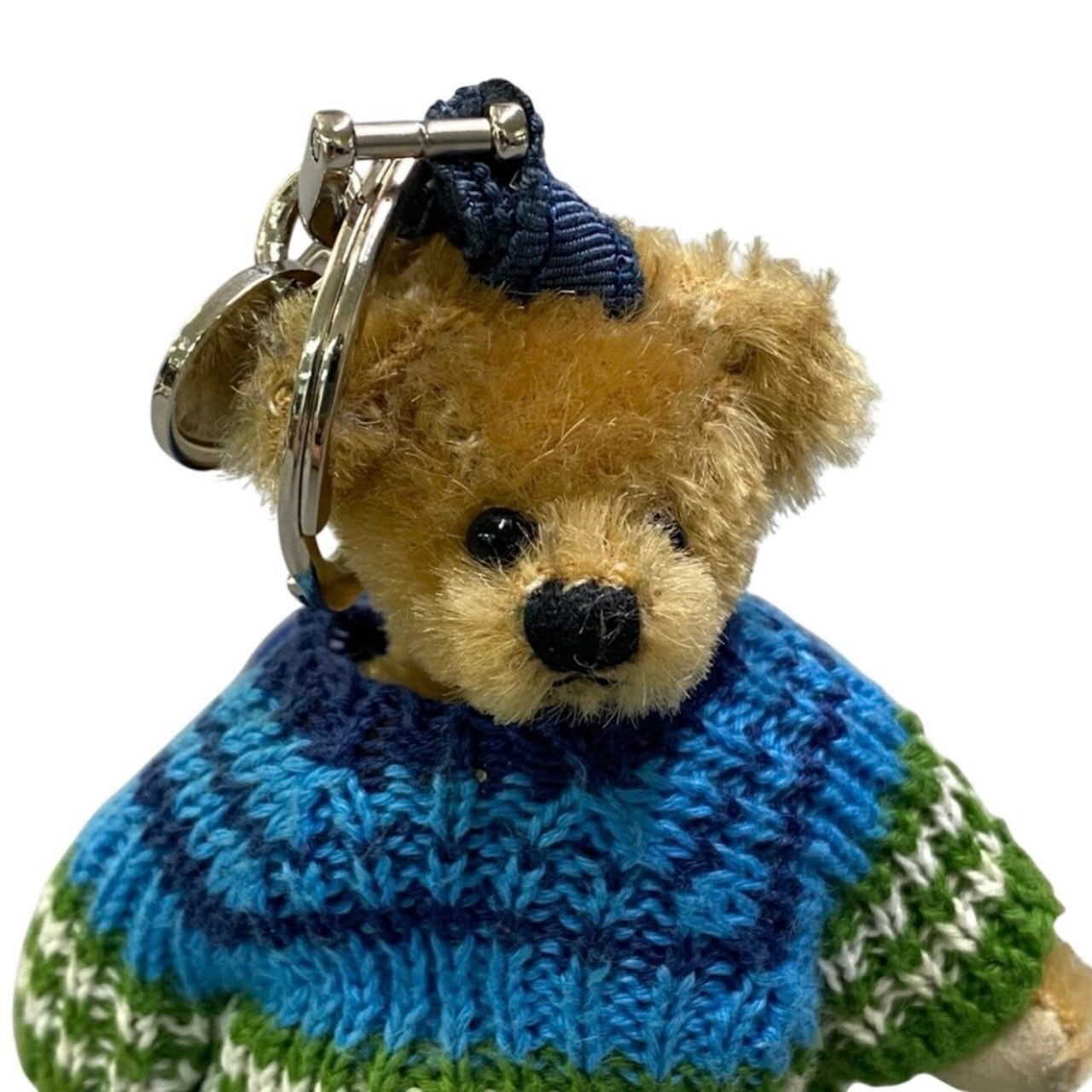PRADA プラダ ニットベア マルチカラー ファー キーリング レディース B