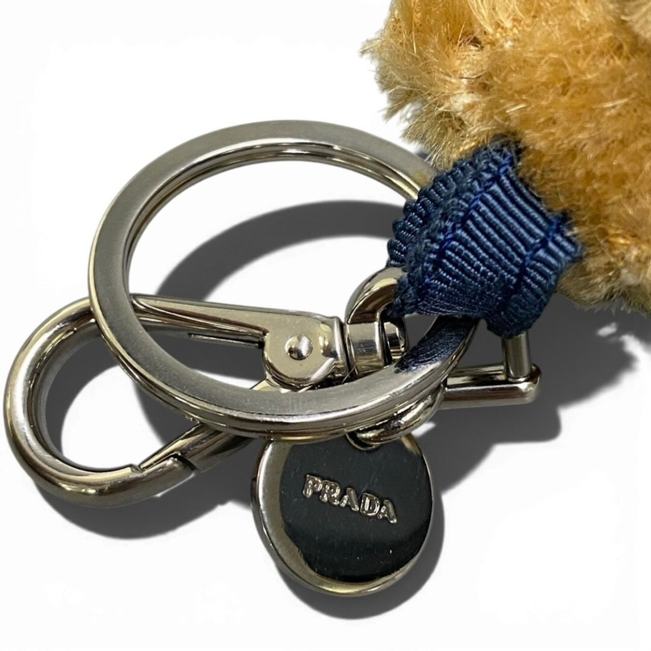 PRADA プラダ ニットベア マルチカラー ファー キーリング レディース B