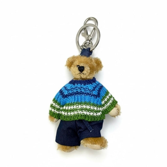 PRADA プラダ ニットベア マルチカラー ファー キーリング レディース B