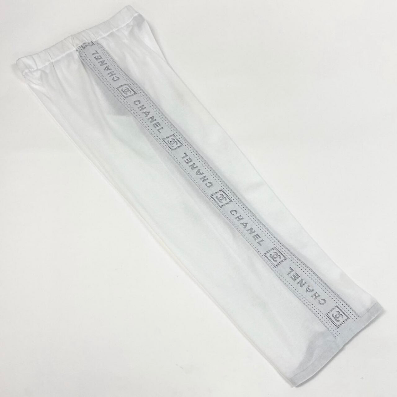 CHANEL シャネル ホワイト コットン P30103K0036 ワイドニットパンツ レディース B