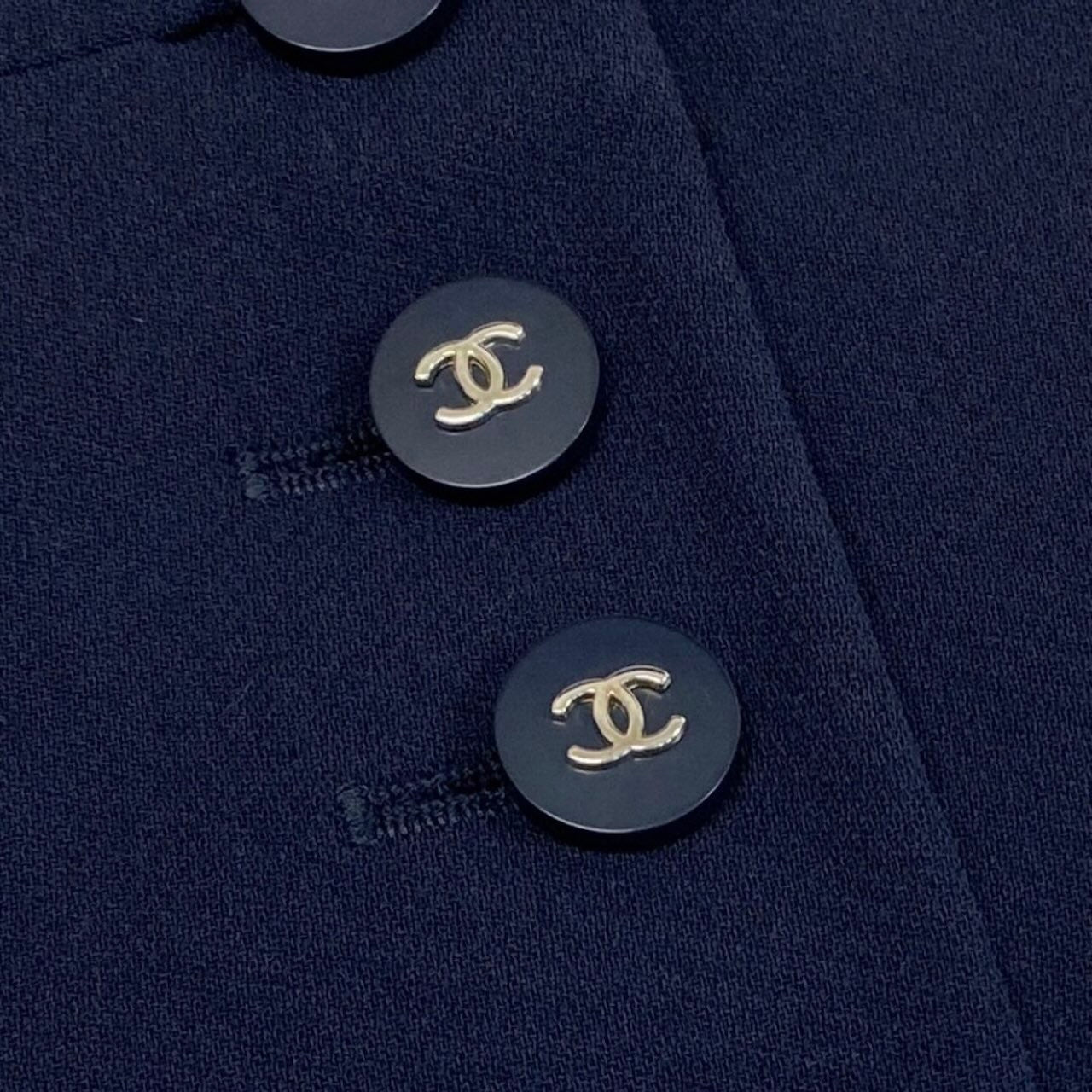 CHANEL シャネル CHANEL BOUTIQUE 1996 ネイビー ウール P06370 テーラードジャケット レディース AB