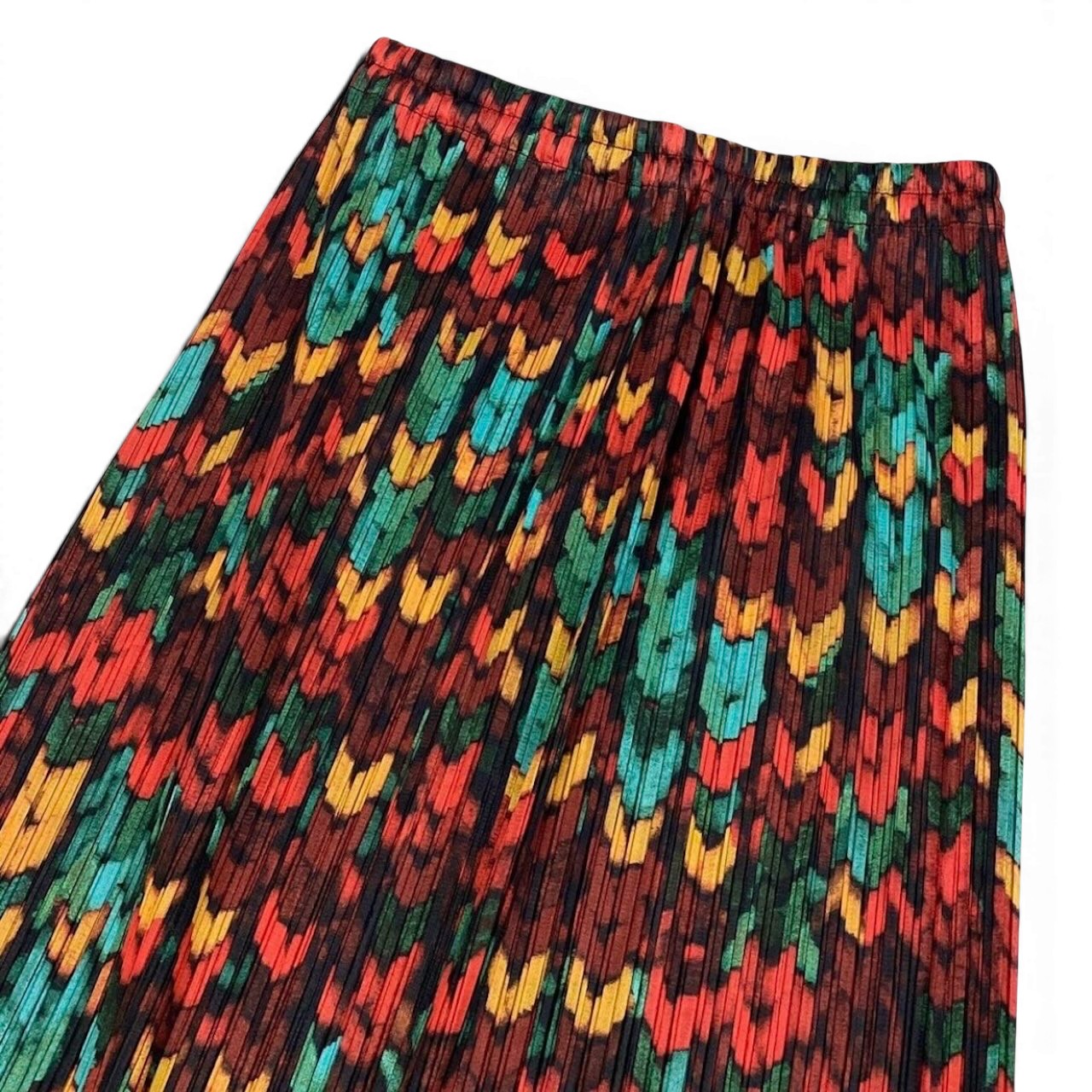 PLEATS PLEASE プリーツプリーズ マルチカラー ポリエステル PP14-JG446 ロングスカート レディース ABP