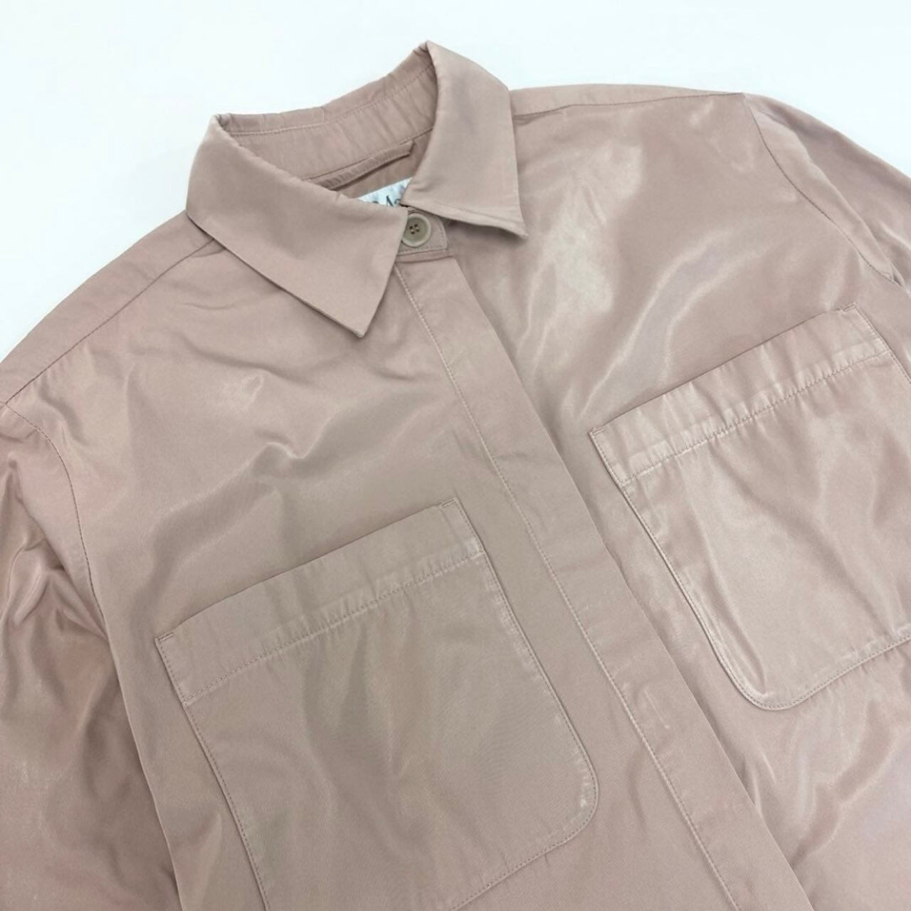 MAX MARA マックスマーラ 2024年 クロップドジャケット 長袖シャツ ピンク ポリエステル その他アウター レディース ABP