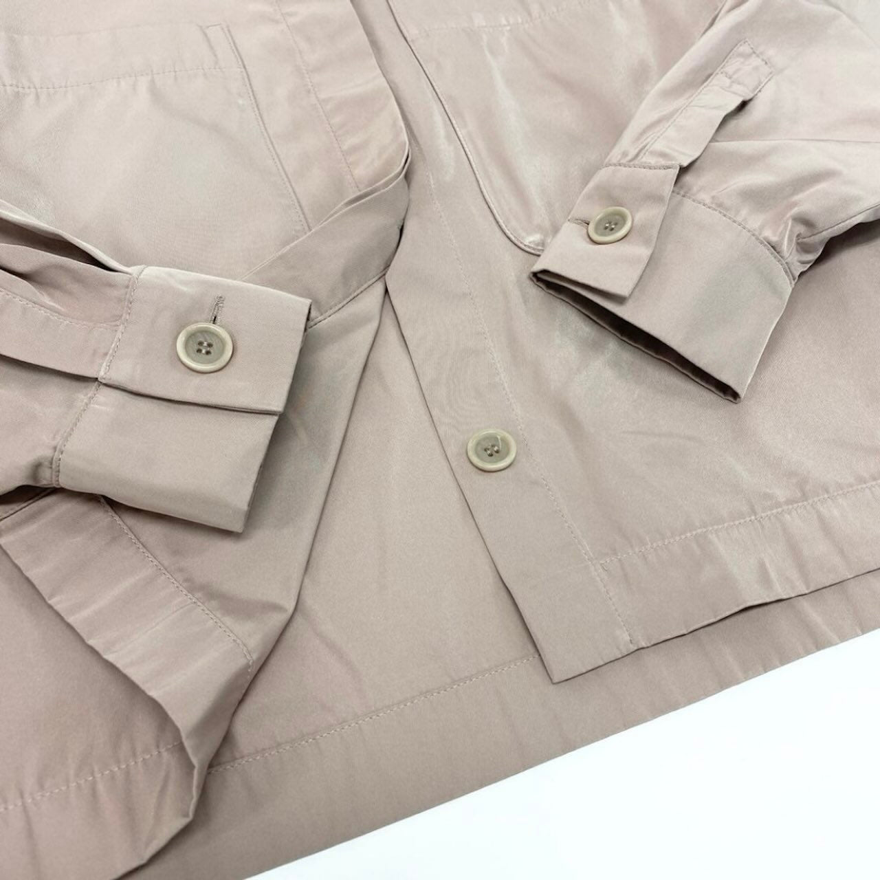 MAX MARA マックスマーラ 2024年 クロップドジャケット 長袖シャツ ピンク ポリエステル その他アウター レディース ABP