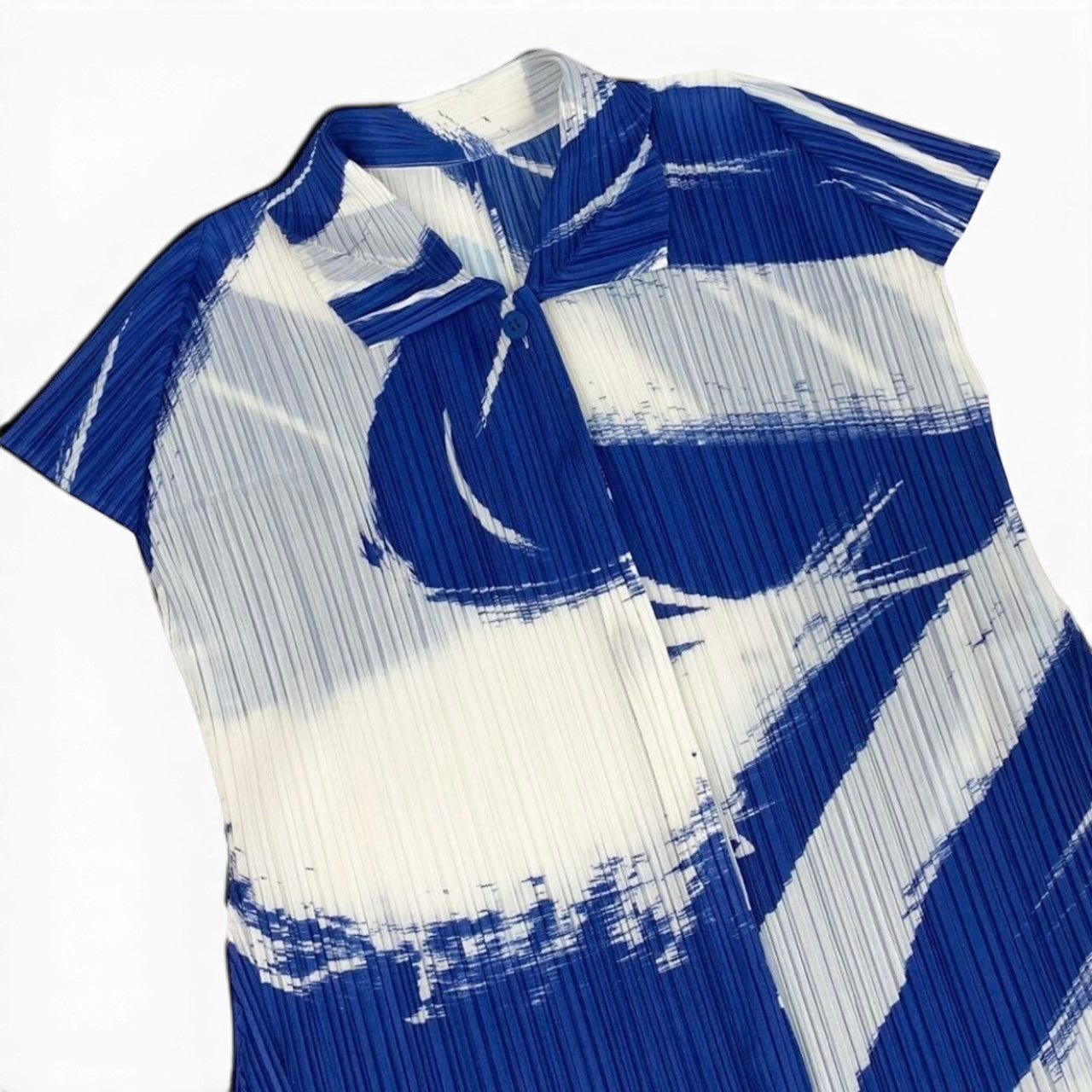 PLEATS PLEASE プリーツプリーズ シャツワンピース チュニックワンピース 2022 SKY マルチカラー ポリエステル PP21-JJ712 ワンピース レディース ABP