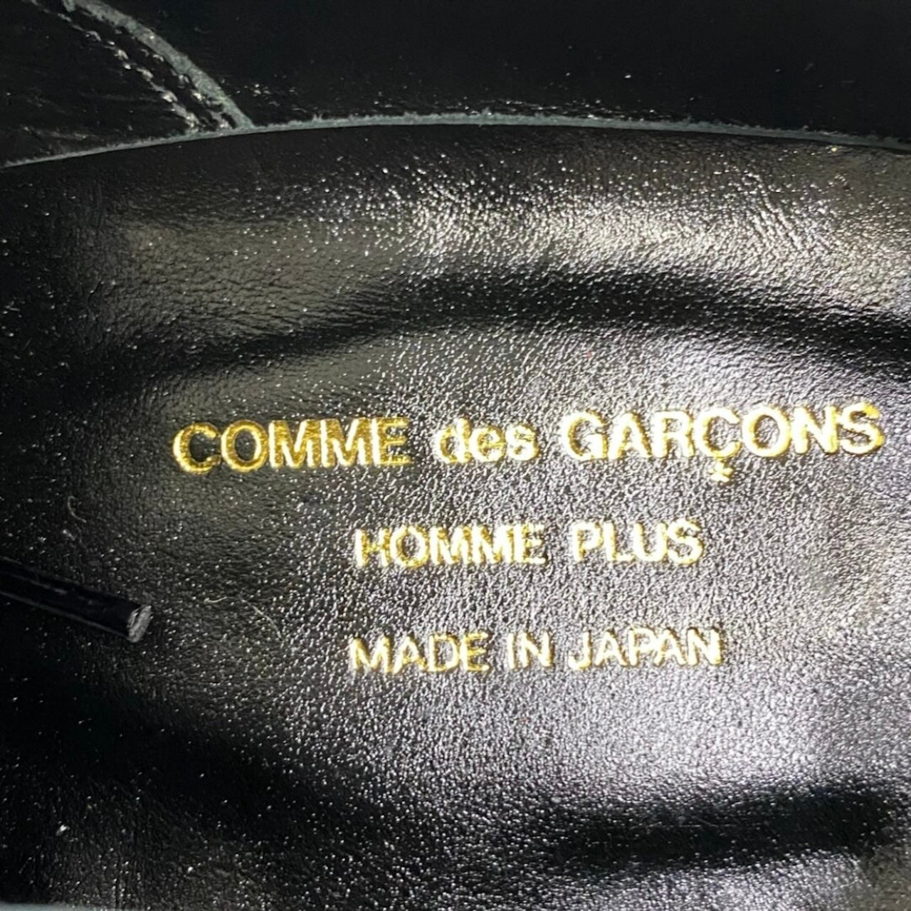 COMME des GARCONS HOMME PLUS コムデギャルソンオムプリュス 17SS KING IS NAKED 裸の王様 ペイント加工 ブラック レッド レザー スニーカー メンズ SA