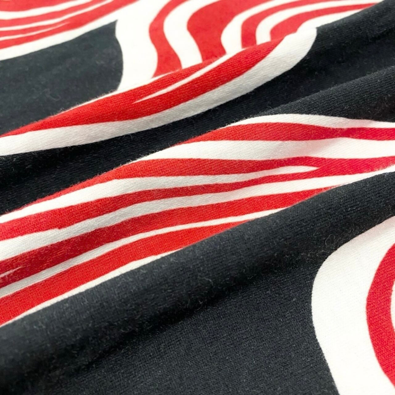 MONCLER モンクレール JW Anderson ALL OVER PRINT SS ブラック レッド コットン 半袖Ｔシャツ メンズ ABP