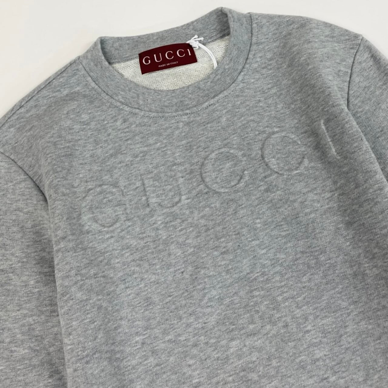 GUCCI グッチ 2024 スウェットシャツ トレーナー コットンジャージー グレー コットン スウェット レディース S