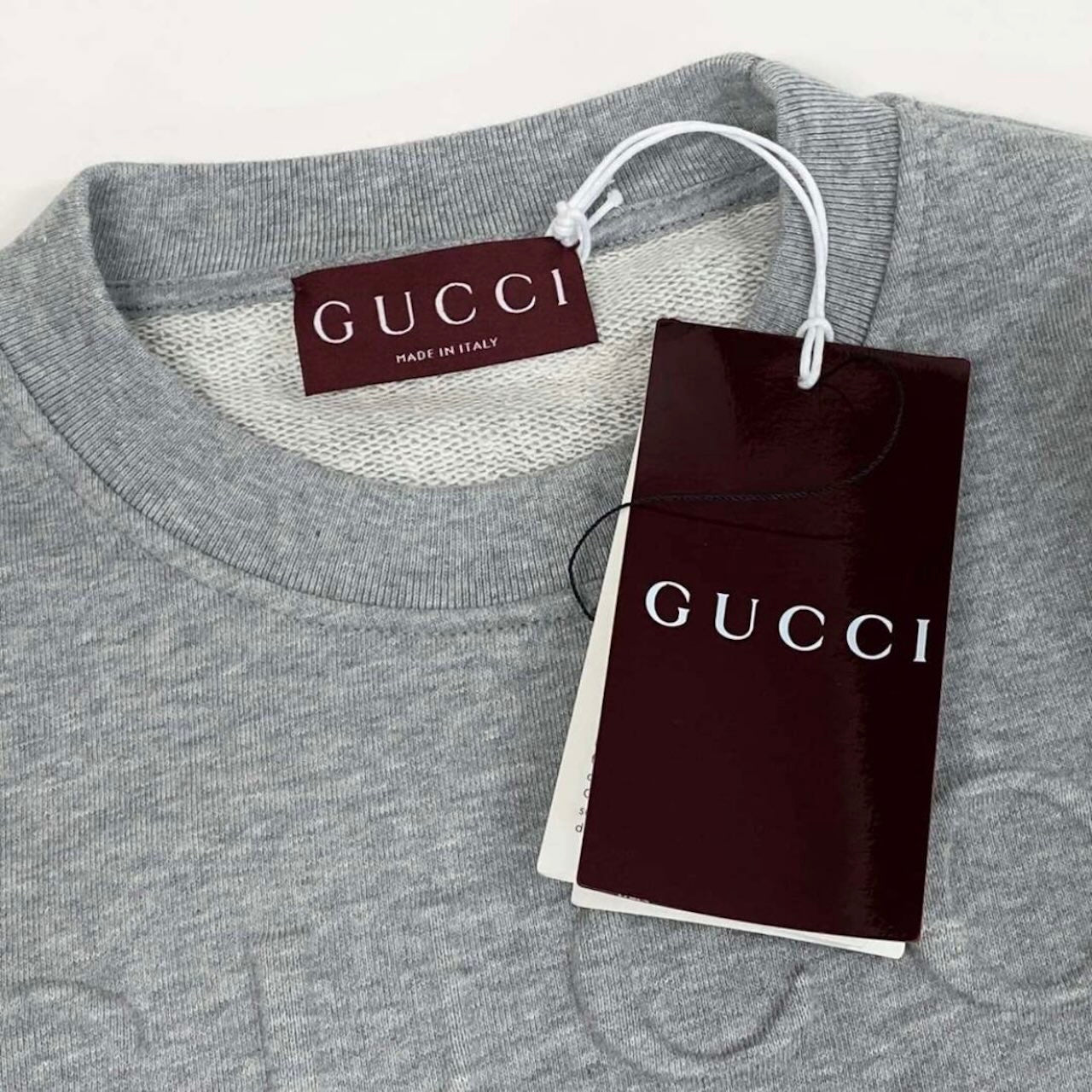 GUCCI グッチ 2024 スウェットシャツ トレーナー コットンジャージー グレー コットン スウェット レディース S