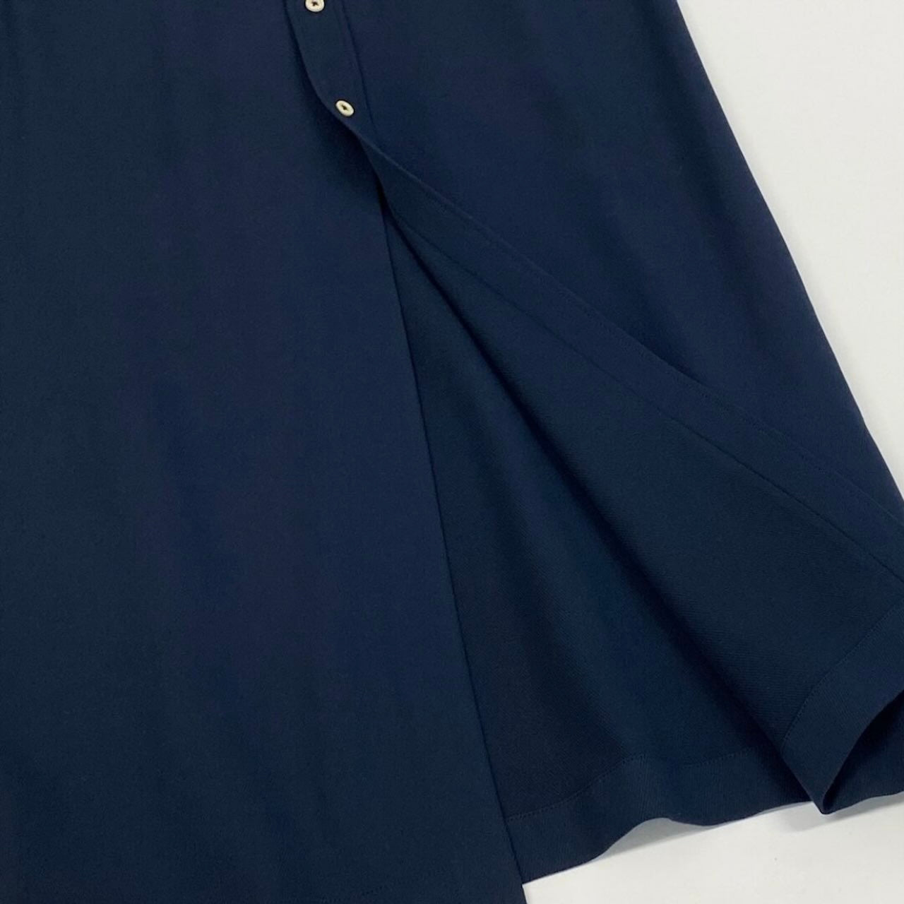 JIL SANDER ジルサンダー シャツワンピース ロングワンピース 半袖 ネイビー コットン / シルク ワンピース レディース AB