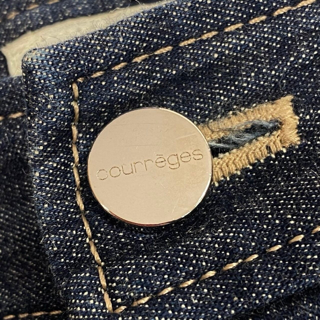 courreges クレージュ インディゴ コットン / ポリウレタン デニムパンツ レディース AB