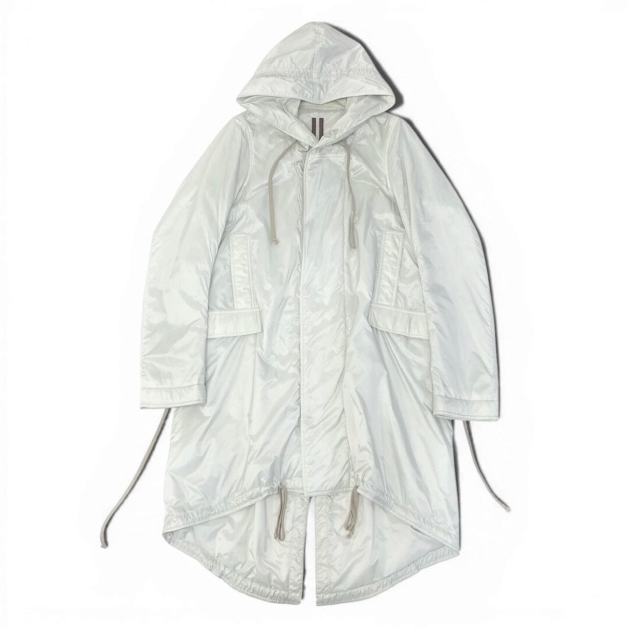 Rick Owens リックオウエンス ダークシャドウ モッズコート ナイロンジャケット オフホワイト ナイロン / ポリエステル モッズコート メンズ B
