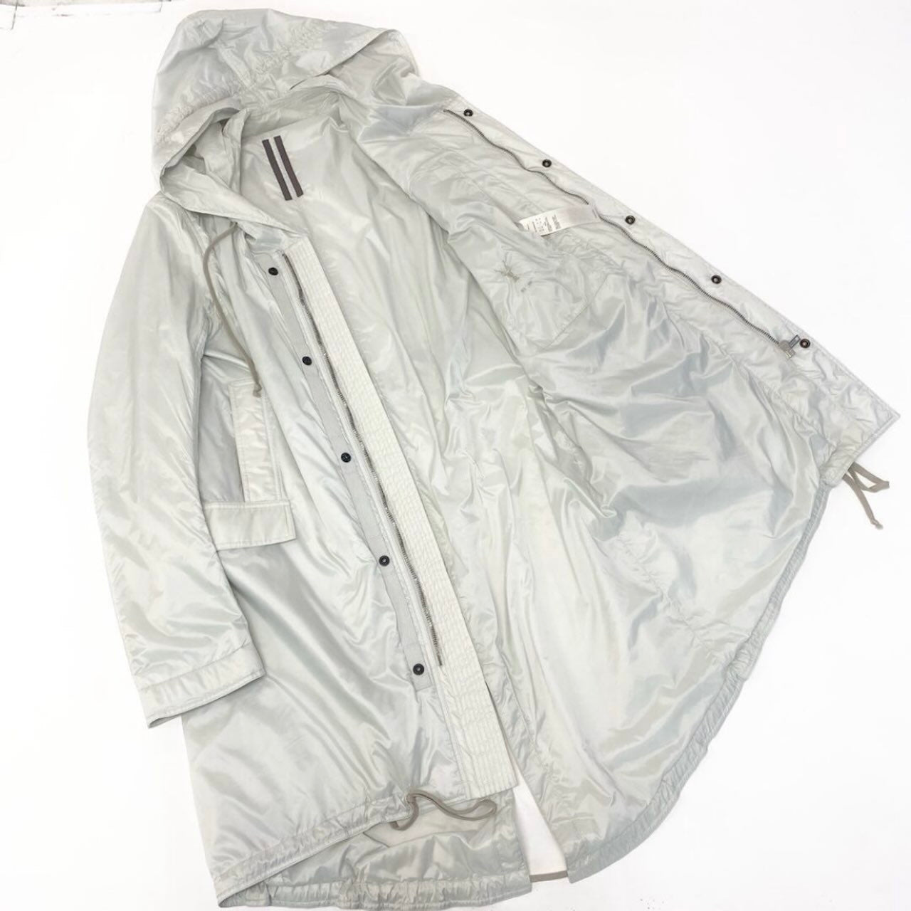 Rick Owens リックオウエンス ダークシャドウ モッズコート ナイロンジャケット オフホワイト ナイロン / ポリエステル モッズコート メンズ B