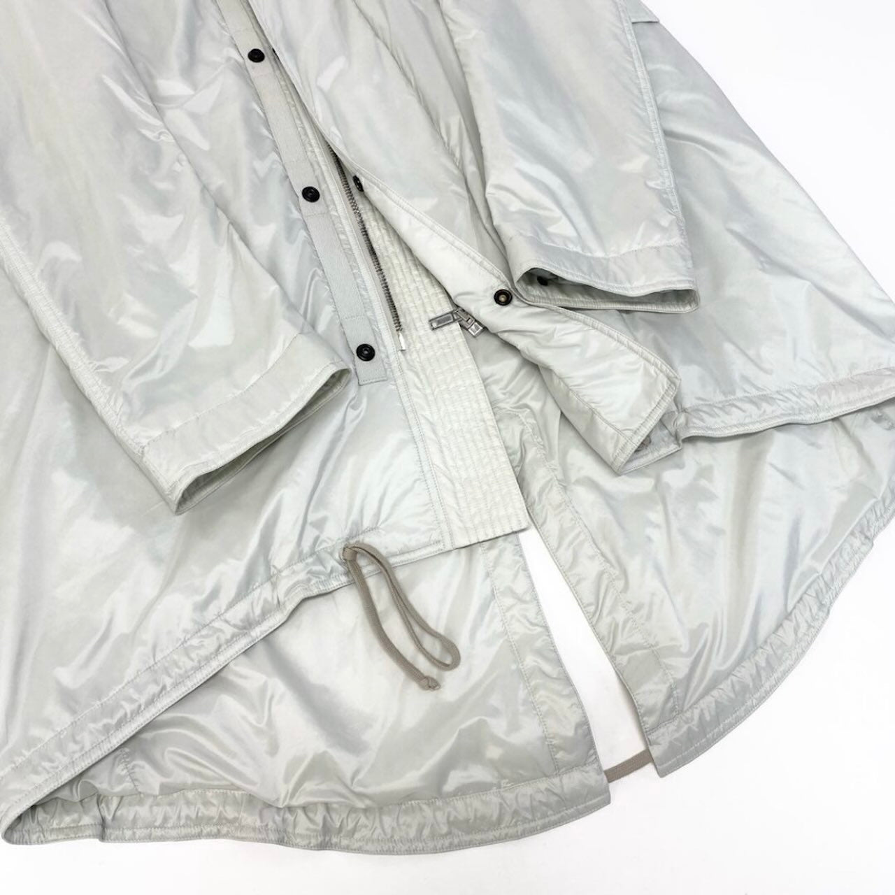 Rick Owens リックオウエンス ダークシャドウ モッズコート ナイロンジャケット オフホワイト ナイロン / ポリエステル モッズコート メンズ B