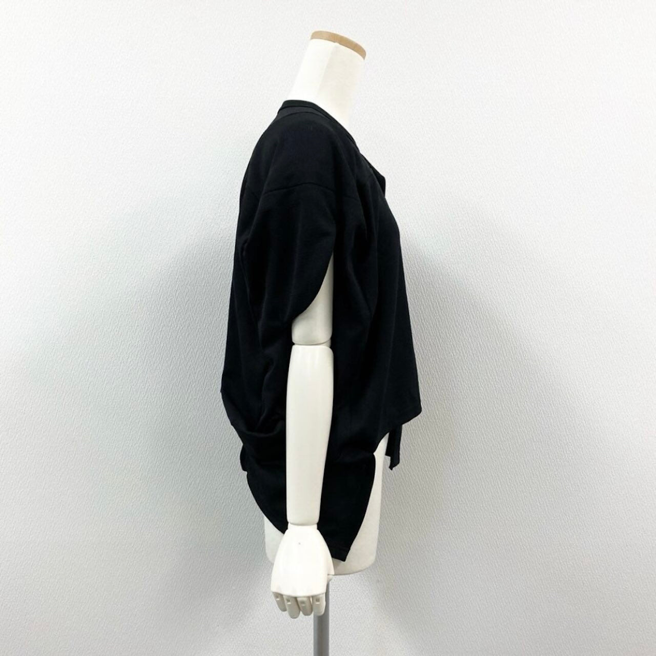 COMME des GARCONS コムデギャルソン 変形カットソー パッチワーク トップス ブラック ポリエステル GL-T018 カットソー レディース AB