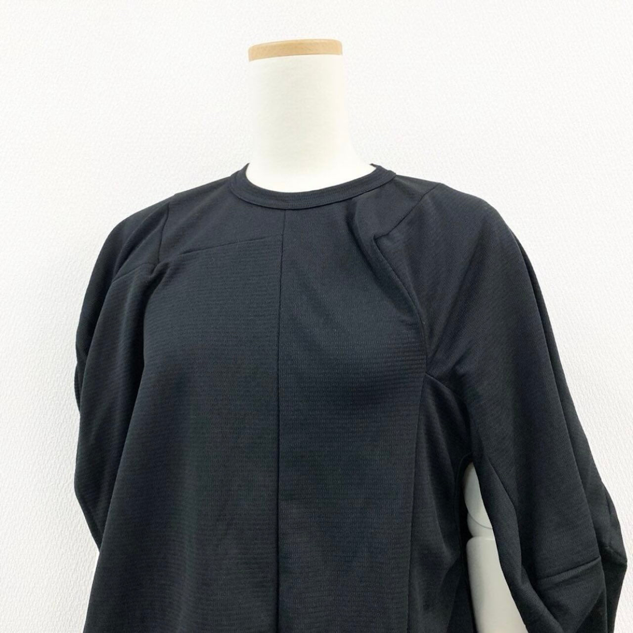 COMME des GARCONS コムデギャルソン 変形カットソー パッチワーク トップス ブラック ポリエステル GL-T018 カットソー レディース AB