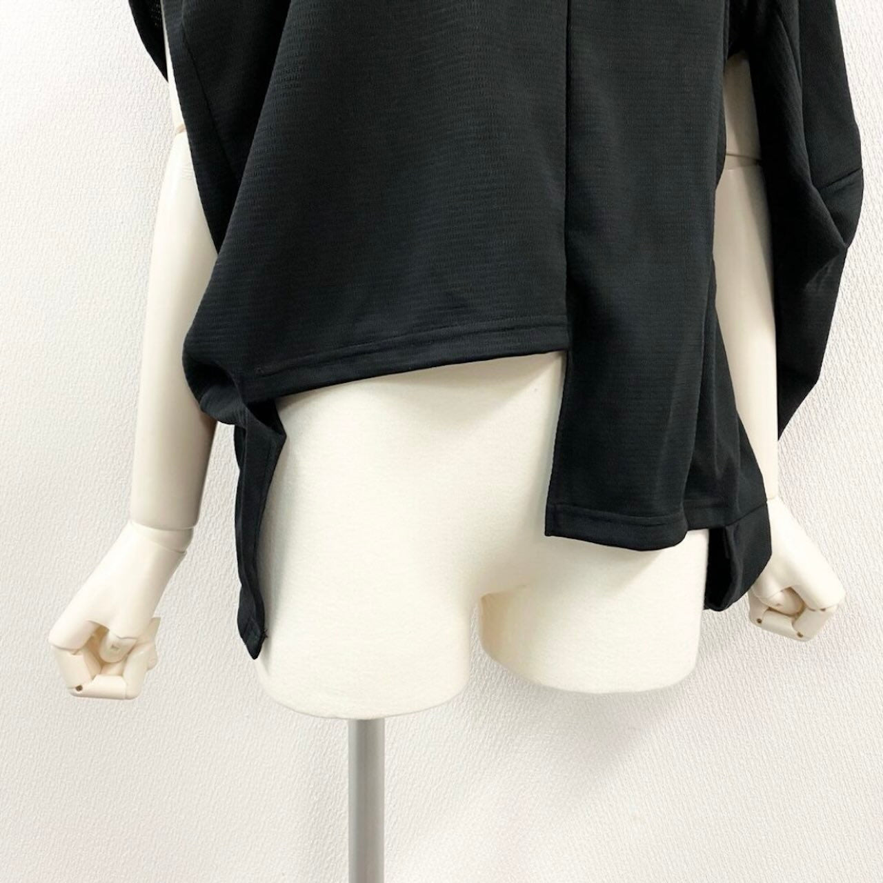COMME des GARCONS コムデギャルソン 変形カットソー パッチワーク トップス ブラック ポリエステル GL-T018 カットソー レディース AB