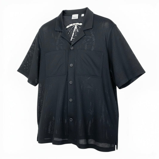 BURBERRY バーバリー バーバリーロンドンイングランド BASKETBALL JERSEY SHIRT ブラック ポリエステル 半袖シャツ メンズ B