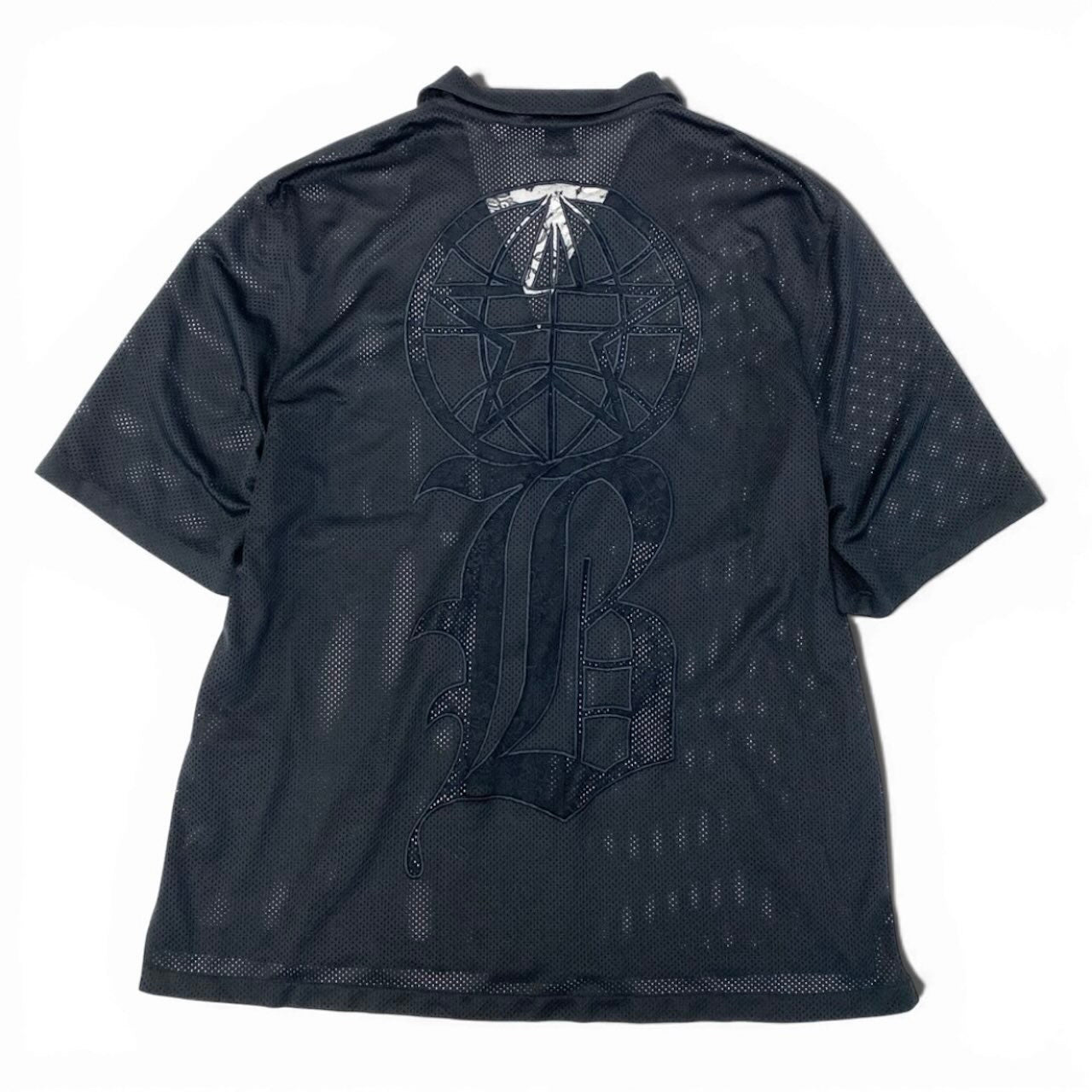 BURBERRY バーバリー バーバリーロンドンイングランド BASKETBALL JERSEY SHIRT ブラック ポリエステル 半袖シャツ メンズ B