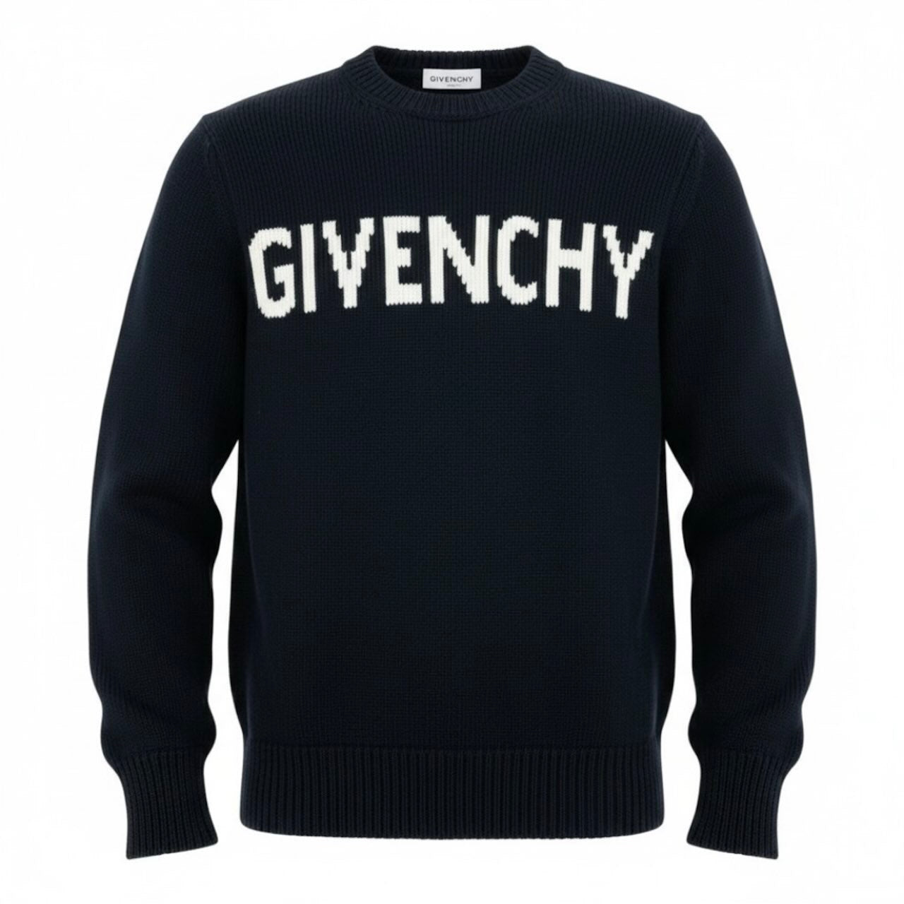 GIVENCHY ジバンシィ フロントロゴ 4G コットンニットセーター ブラック コットン セーター メンズ ABP