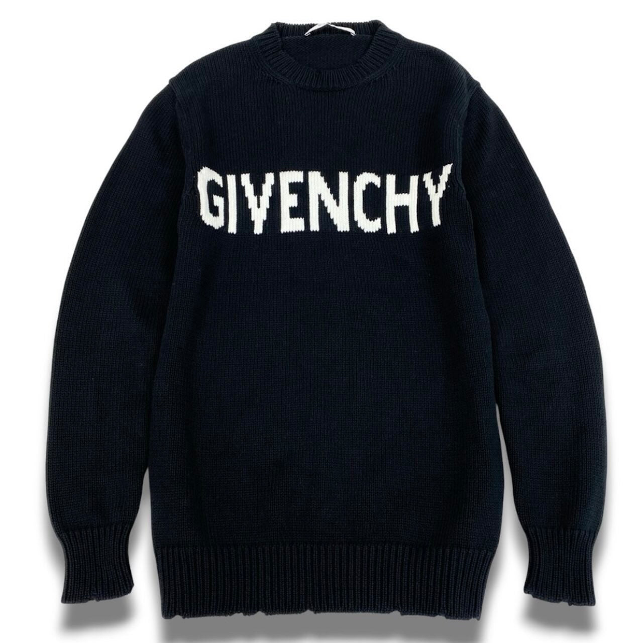 GIVENCHY ジバンシィ フロントロゴ 4G コットンニットセーター ブラック コットン セーター メンズ ABP