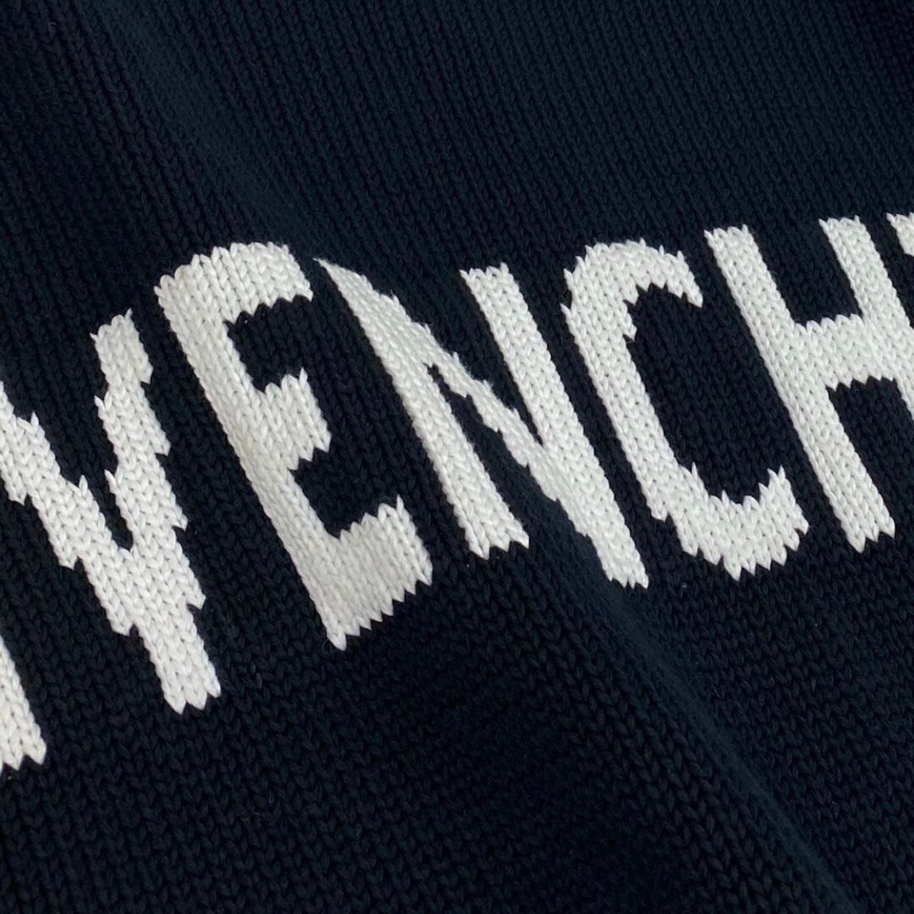 GIVENCHY ジバンシィ フロントロゴ 4G コットンニットセーター ブラック コットン セーター メンズ ABP