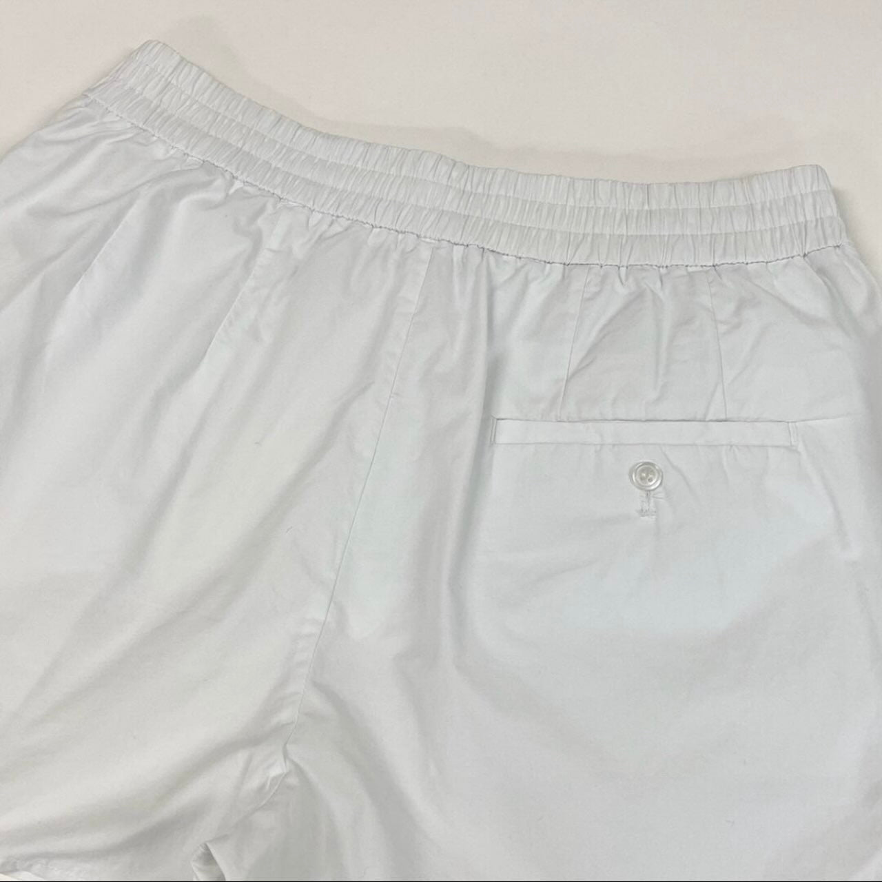 Alexander Wang アレキサンダーワン ウエストロゴ ハーフパンツ ホワイト コットン ショートパンツ レディース B