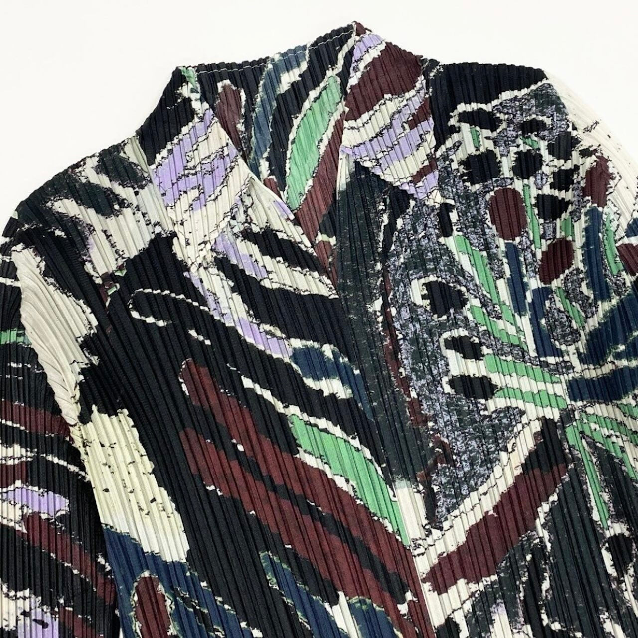 PLEATS PLEASE プリーツプリーズ イッセイミヤケ 長袖カットソー プリーツ トップス マルチカラー ポリエステル カットソー レディース B