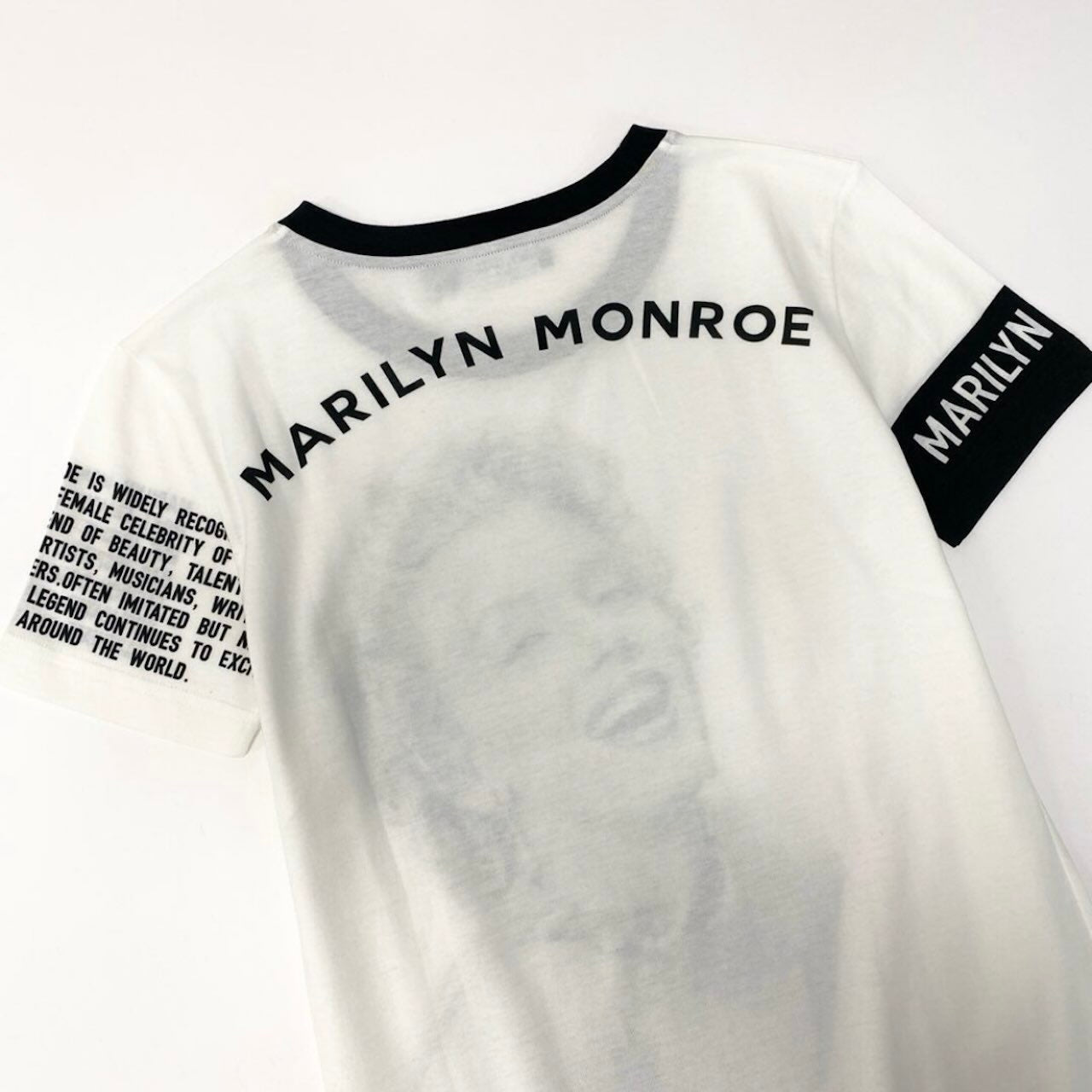 DOLCE&GABBANA ドルチェアンドガッバーナ マリリンモンロー Tシャツ Marilyn Monroe T-shirt ホワイト コットン 半袖Ｔシャツ レディース SA
