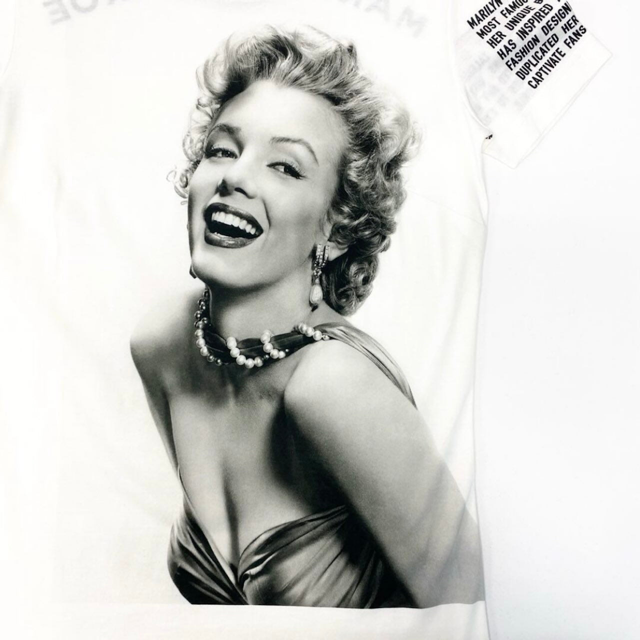 DOLCE&GABBANA ドルチェアンドガッバーナ マリリンモンロー Tシャツ Marilyn Monroe T-shirt ホワイト コットン 半袖Ｔシャツ レディース SA