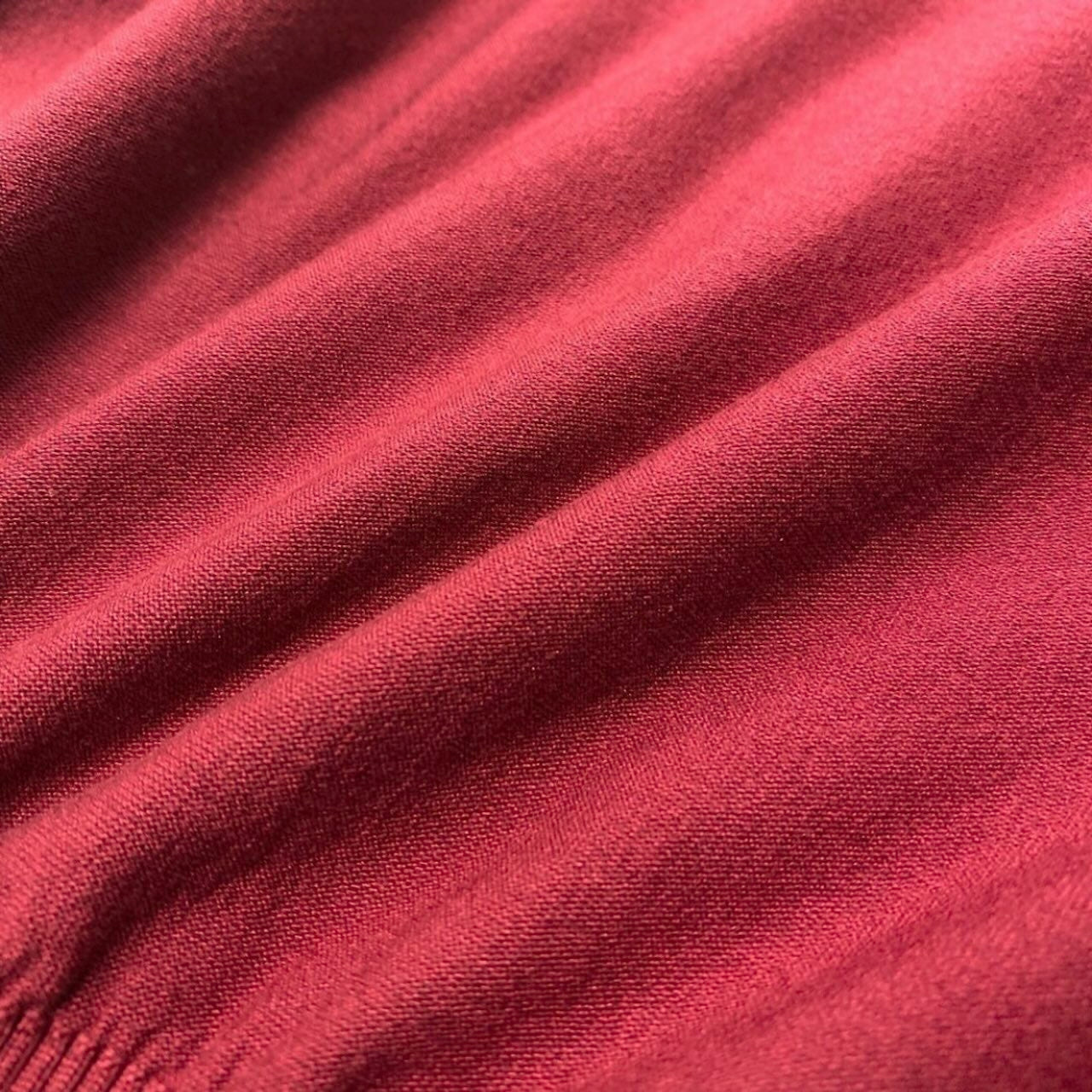 HERMES エルメス 2021 L’INSTRVCTION 帝王学 ジャガード エンブロイダリー ニット レッド シルク / コットン / ナイロン ポリウレタン レーヨン セーター レディース ABP