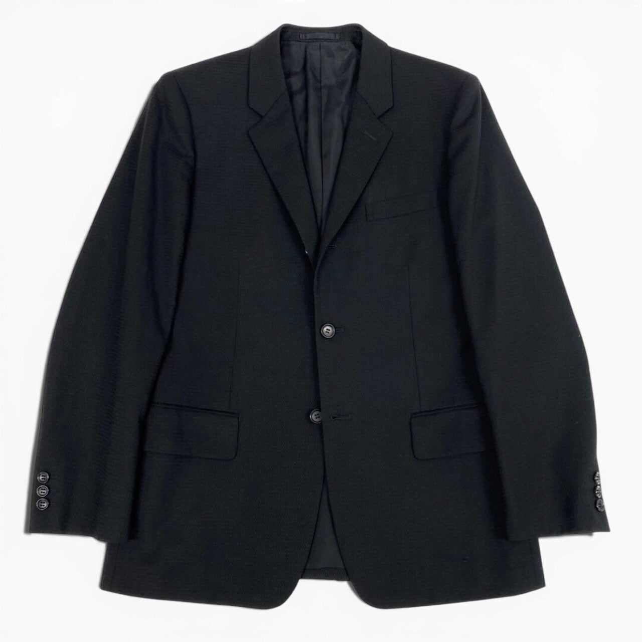 COMME des GARCONS コムデギャルソン コムデギャルソン オムドゥ AD2007 千鳥 テーラードジャケット ブラック ウール / キュプラ テーラードジャケット メンズ AB