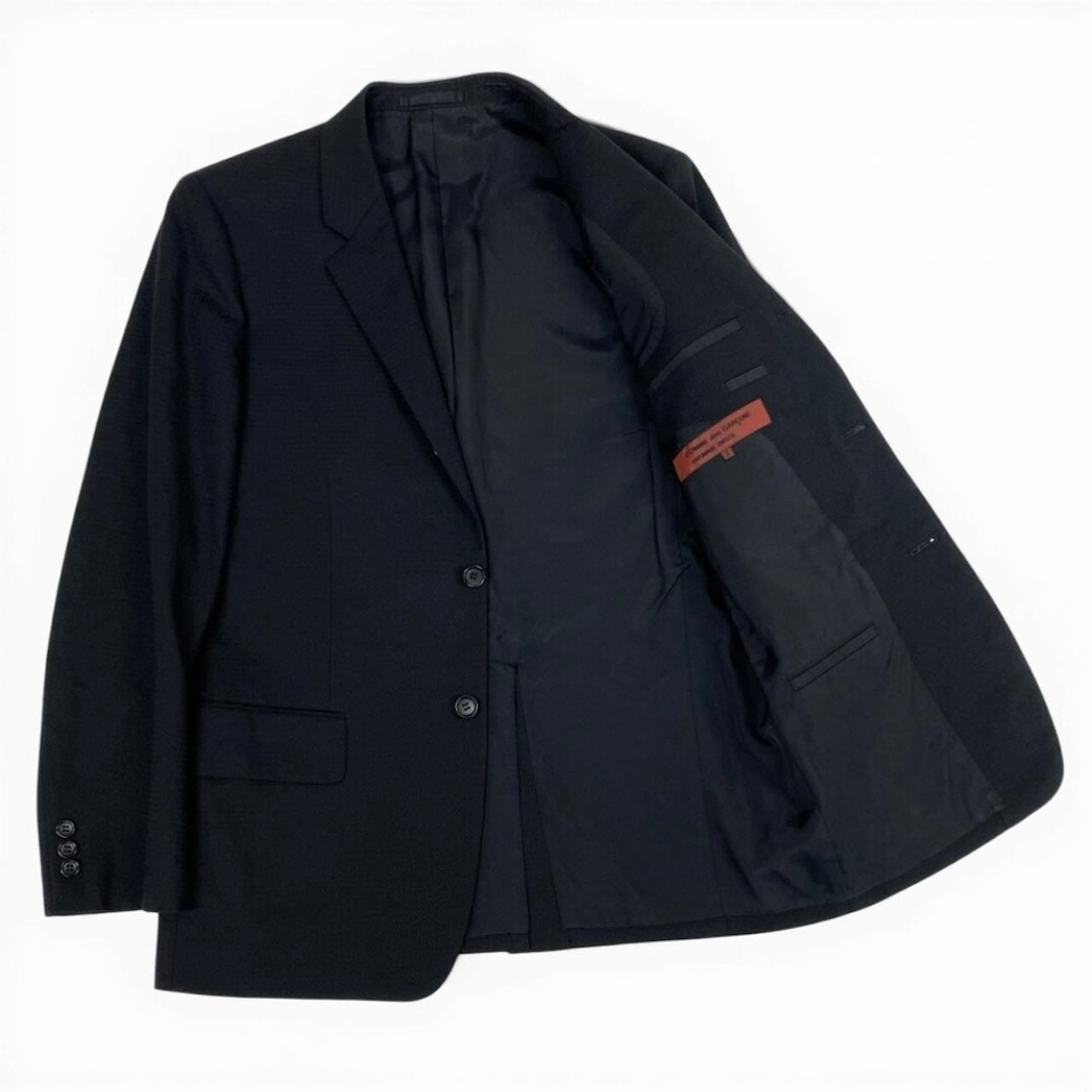 COMME des GARCONS コムデギャルソン コムデギャルソン オムドゥ AD2007 千鳥 テーラードジャケット ブラック ウール / キュプラ テーラードジャケット メンズ AB