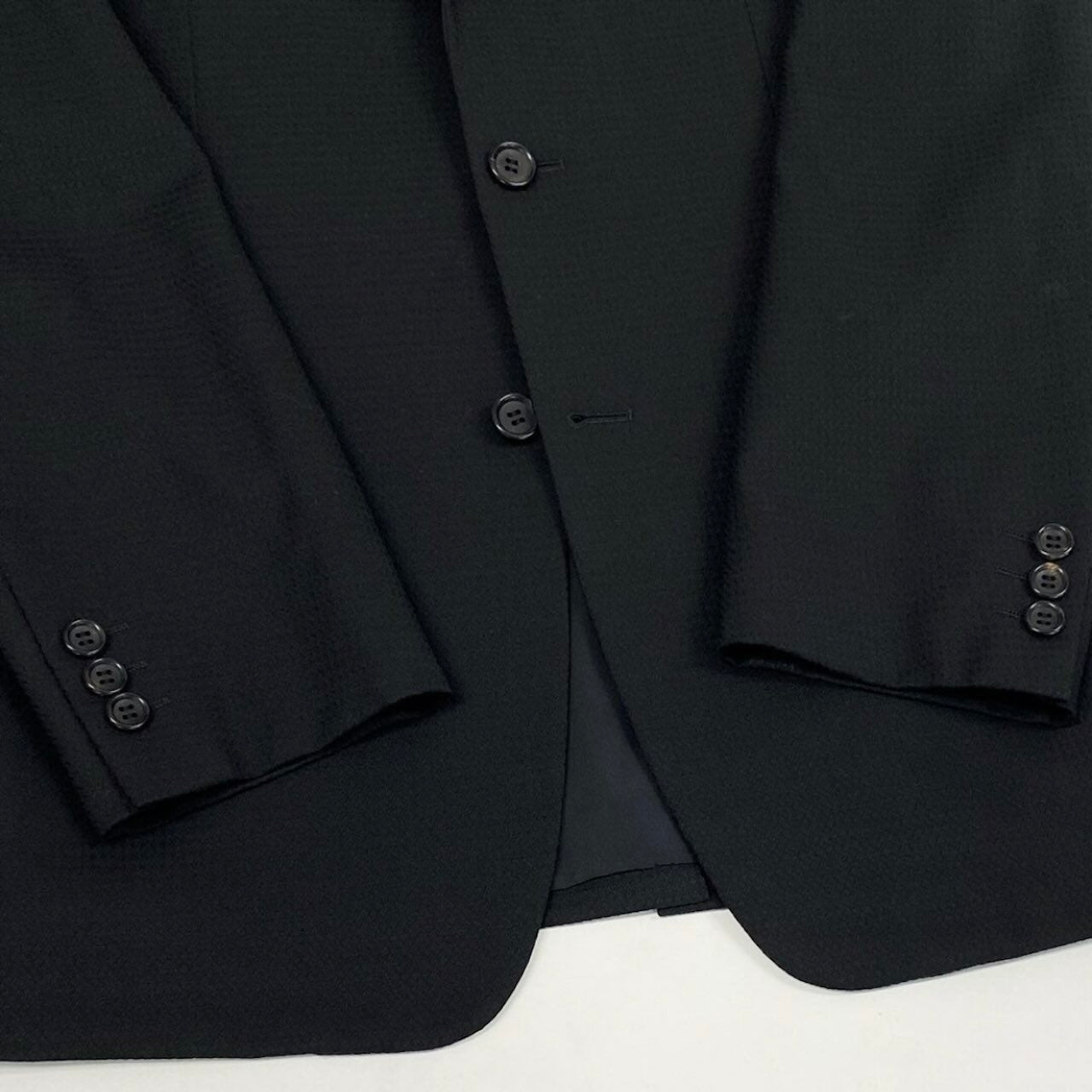 COMME des GARCONS コムデギャルソン コムデギャルソン オムドゥ AD2007 千鳥 テーラードジャケット ブラック ウール / キュプラ テーラードジャケット メンズ AB