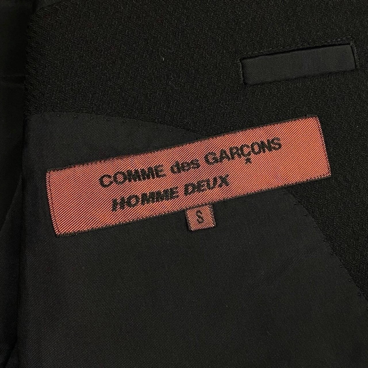 COMME des GARCONS コムデギャルソン コムデギャルソン オムドゥ AD2007 千鳥 テーラードジャケット ブラック ウール / キュプラ テーラードジャケット メンズ AB