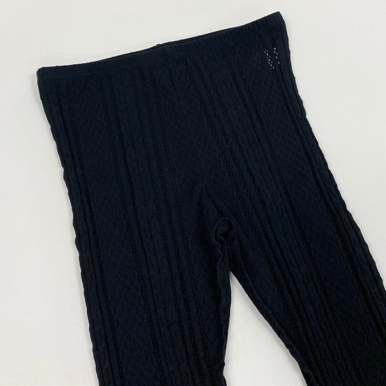 PLEATS PLEASE プリーツプリーズ カッティングデザイン タイトパンツ ブラック ナイロン / ポリエステル / ポリウレタン PP04LF941 レギンスパンツ レディース ABP
