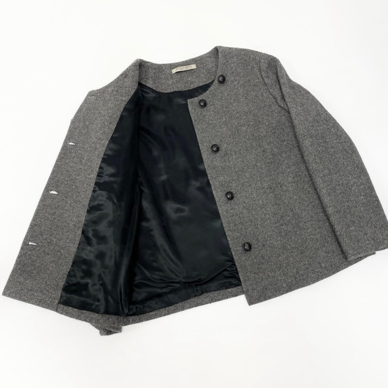 BOTTEGA VENETA ボッテガ・ヴェネタ スカートセットアップ ジャケット スカート アンゴラ混 グレー アンゴラ / ウール / レーヨン　ナイロン　キュプラ　シルク セットアップ レディース AB