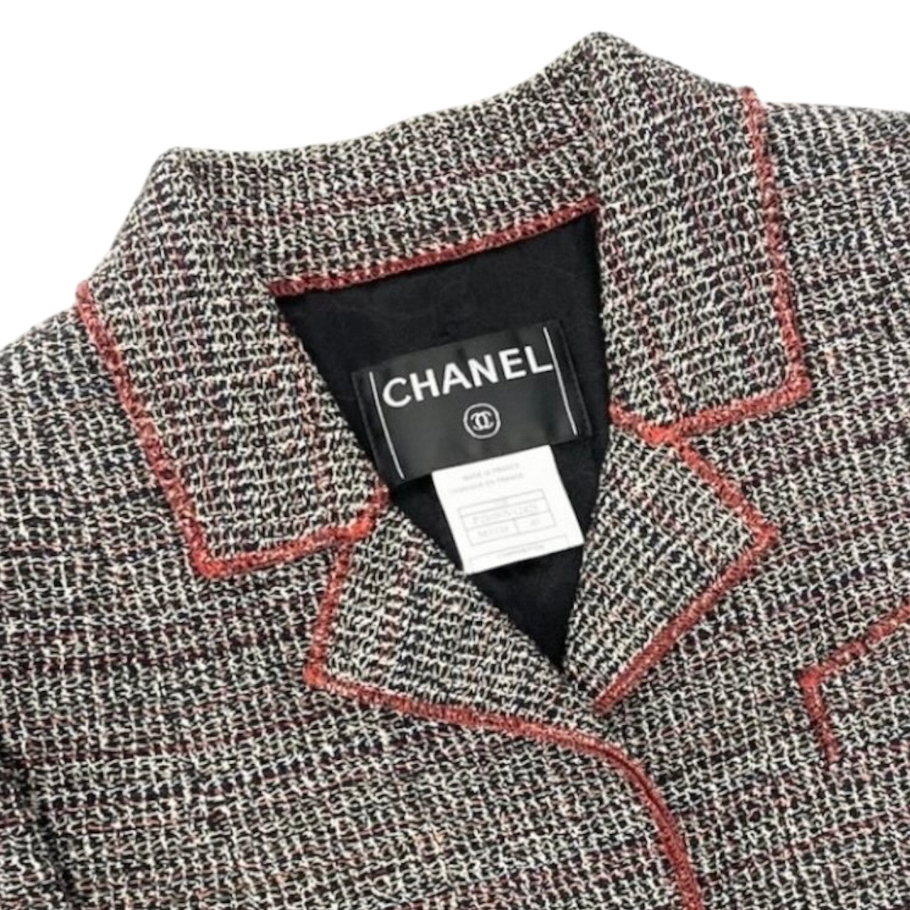 CHANEL シャネル ヴィンテージ 2003SS ツイードセットアップ テーラードジャケット ボトムパンツ マルチカラー コットン / シルク / レーヨン アクリル ポリウレタン ナイロン P21050V12428 セットアップ レディース AB