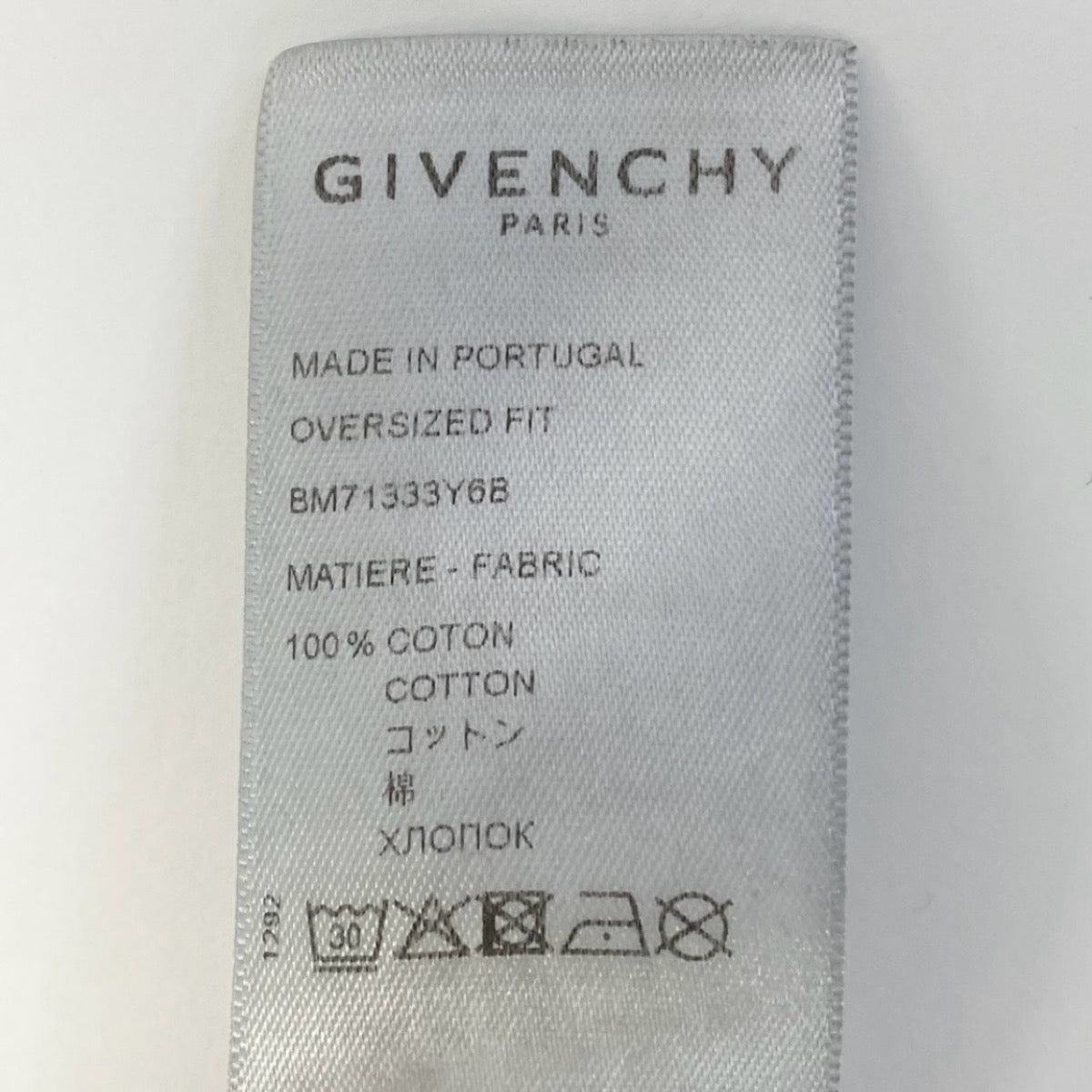 Givenchy ジバンシー ブランドロゴプリント トップス ブラック コットン 半袖Ｔシャツ メンズ AB