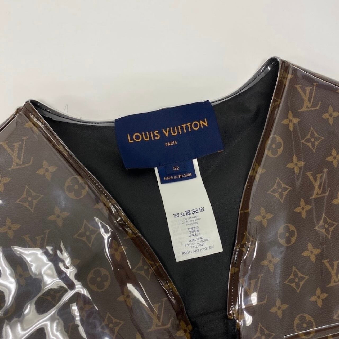 LOUIS VUITTON ルイヴィトン ヴァージルアブロー モノグラムベスト ブラウン PVC / ポリエステル HKG75W ベスト メンズ ABP
