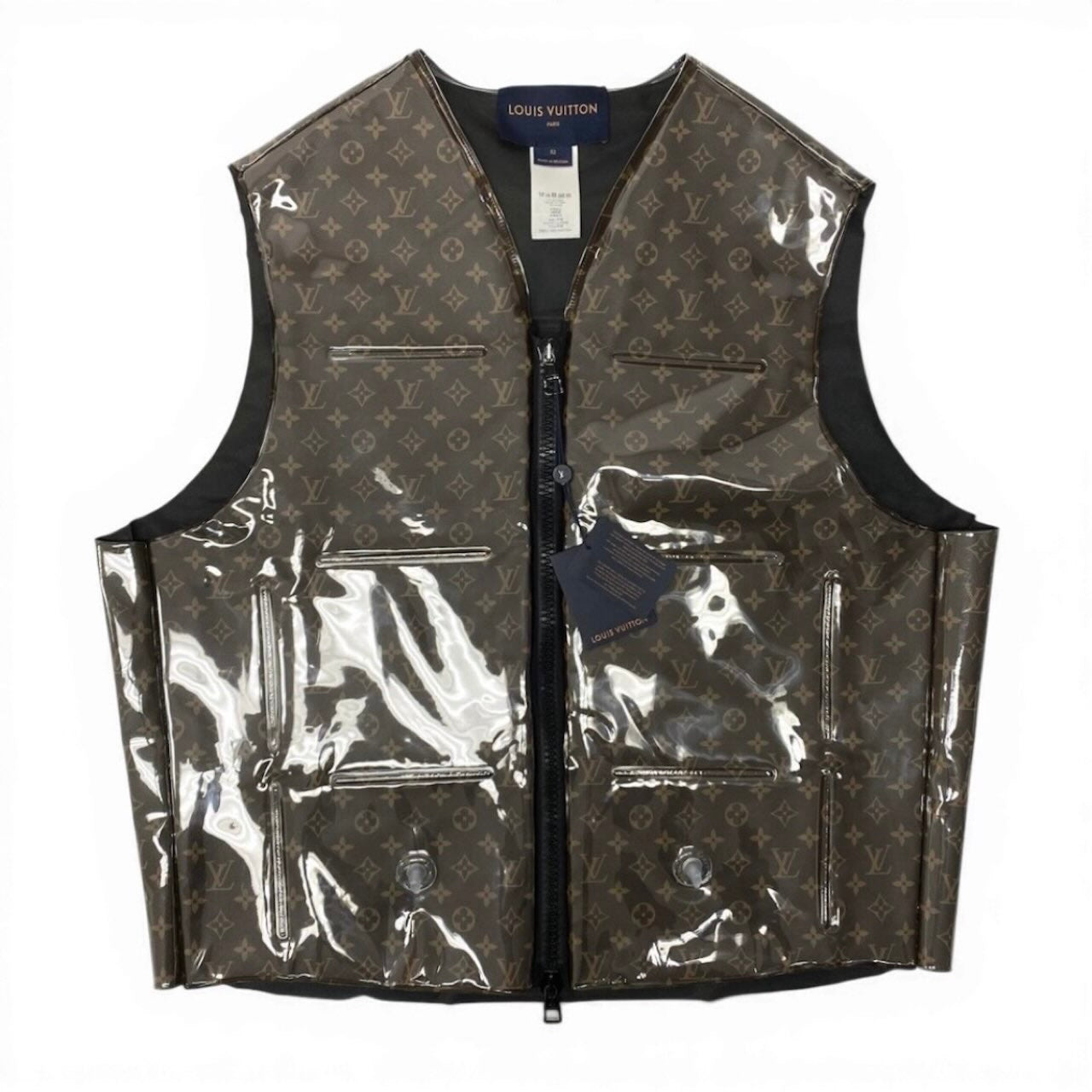 LOUIS VUITTON ルイヴィトン ヴァージルアブロー モノグラムベスト ブラウン PVC / ポリエステル HKG75W ベスト メンズ ABP