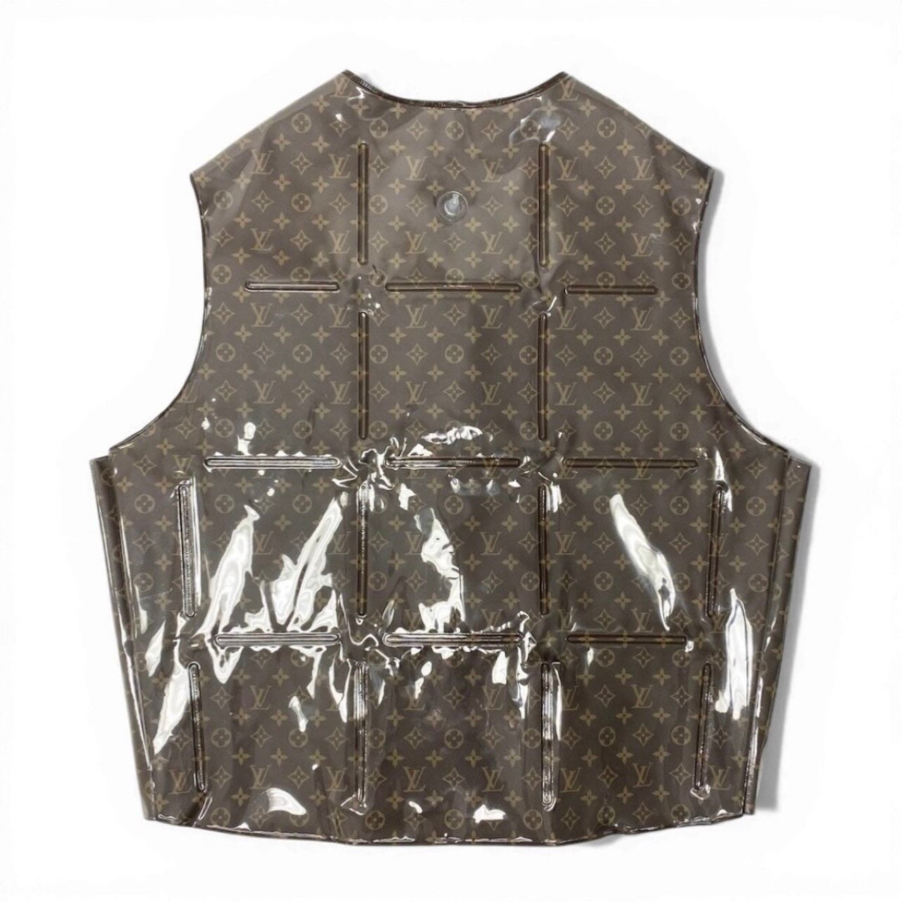LOUIS VUITTON ルイヴィトン ヴァージルアブロー モノグラムベスト ブラウン PVC / ポリエステル HKG75W ベスト メンズ ABP
